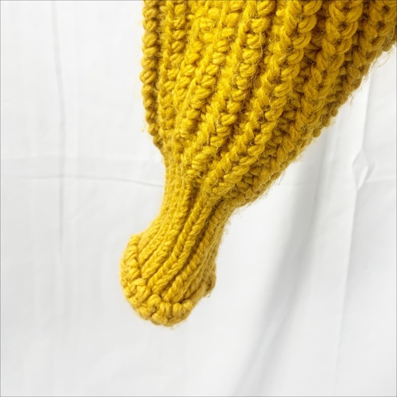⭐️ Lavon Mustard Yellow Chunky Knit Turtleneck Sweater | XS | NWOT ⭐️ - Picture 8 of 10